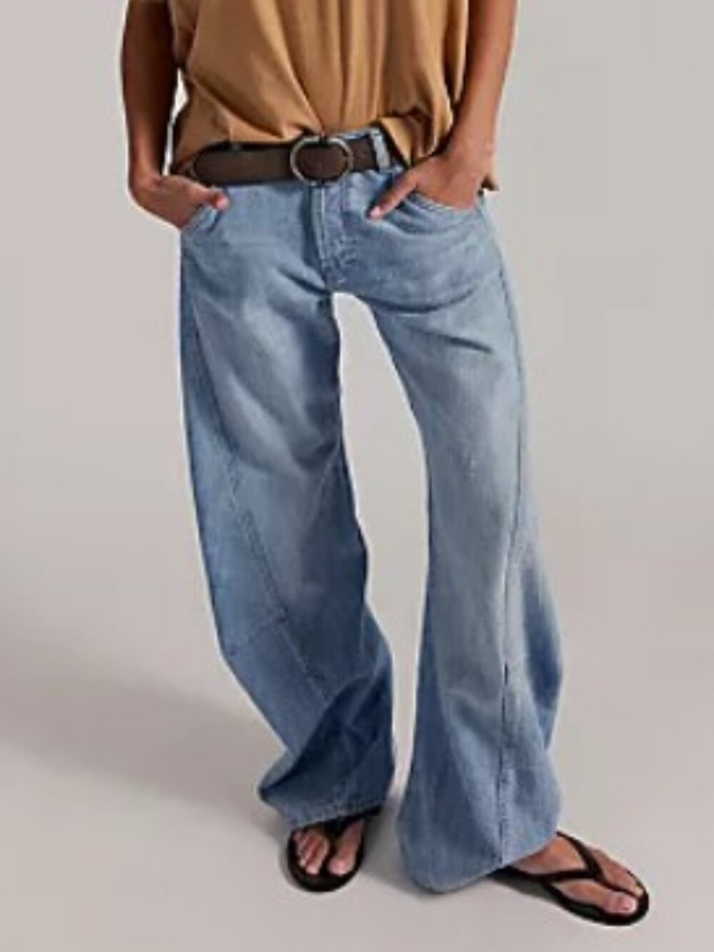NWT! Free People We The Free Highland Low-Rise Twisted Bowed Jeans Sz 29 ArtScho